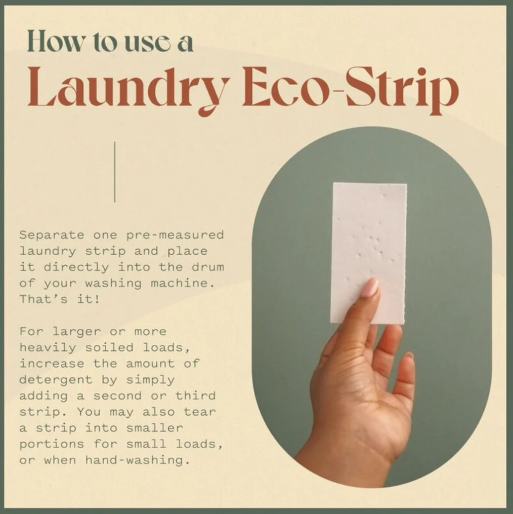 Laundry Detergent Eco Strips