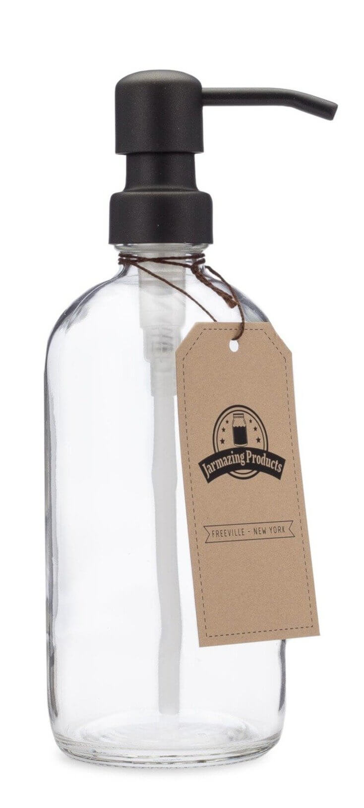 Clear Glass Soap + Lotion Dispenser (6573416251463)