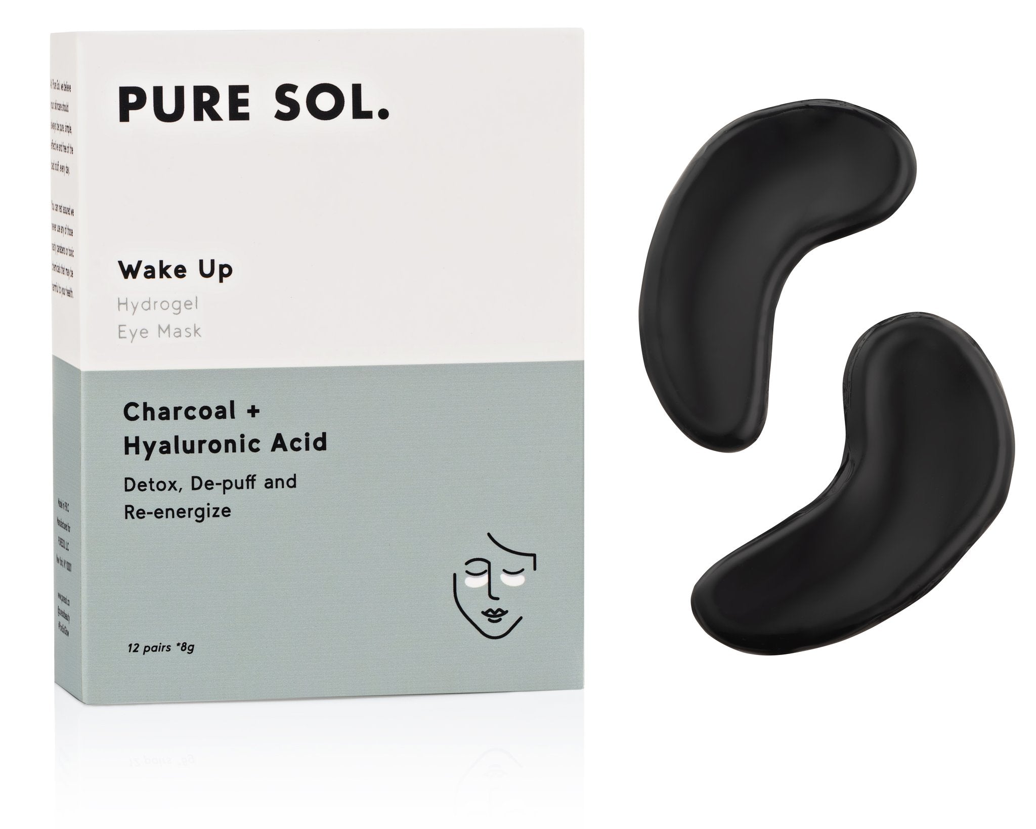 Wake Up | Charcoal Powder, Hyaluronic Acid, Vitamin C Eye Masks
