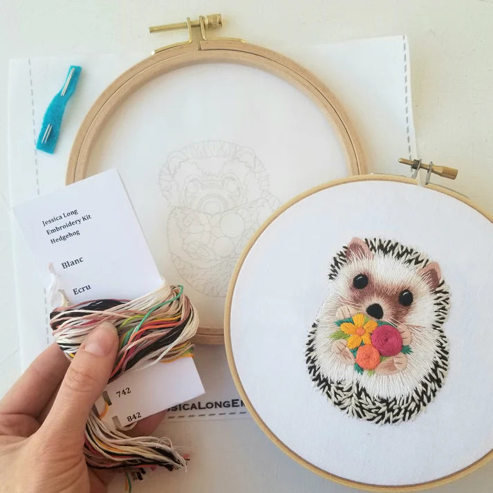 Hedgehog Embroidery Kit | Intermediate