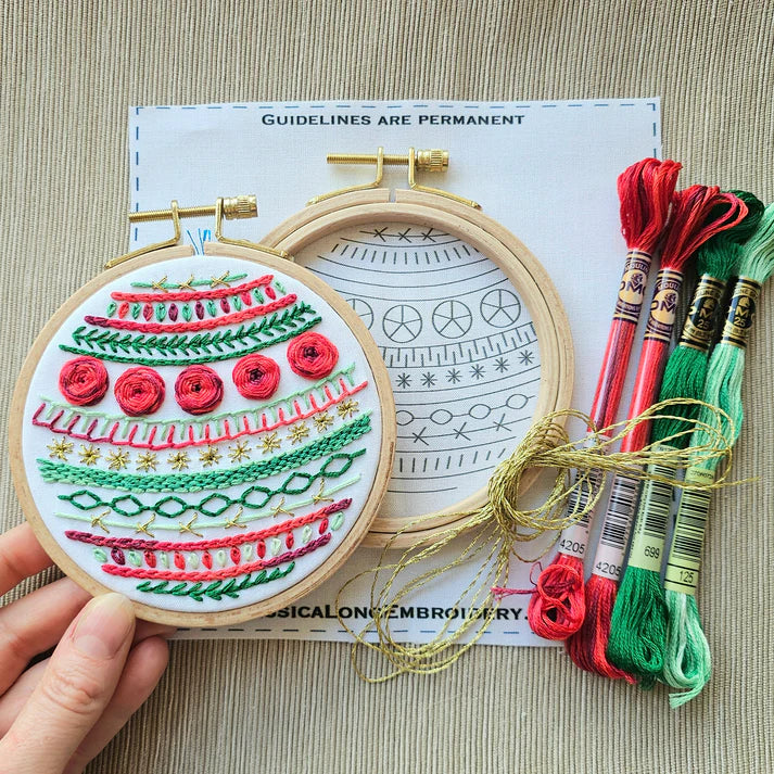 Deck the Halls Embroidery Kit | Beginner
