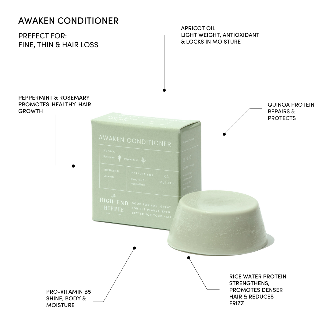 Awaken Conditioner Bar | Fine, Thin + All Hair Types