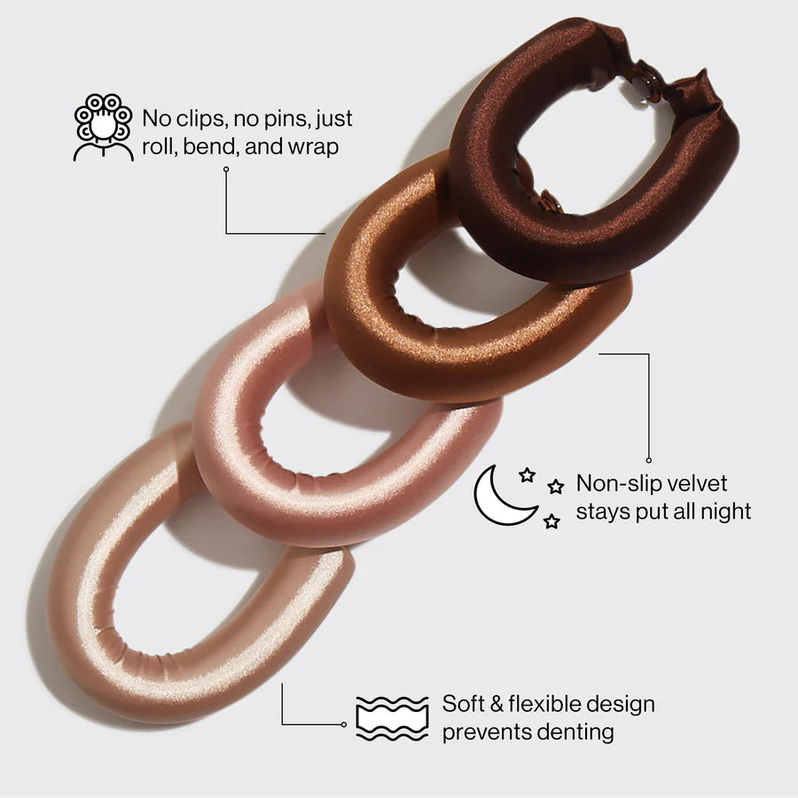 JUMBO Heatless Curls Satin Flexi Rods