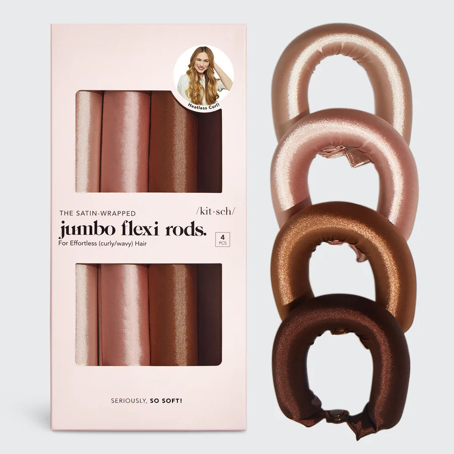 JUMBO Heatless Curls Satin Flexi Rods