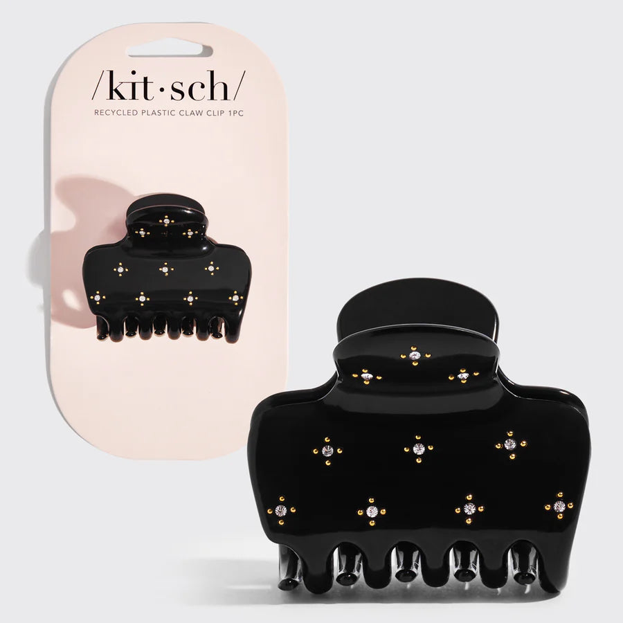 Rhinestone Cloud Claw Clip | Black