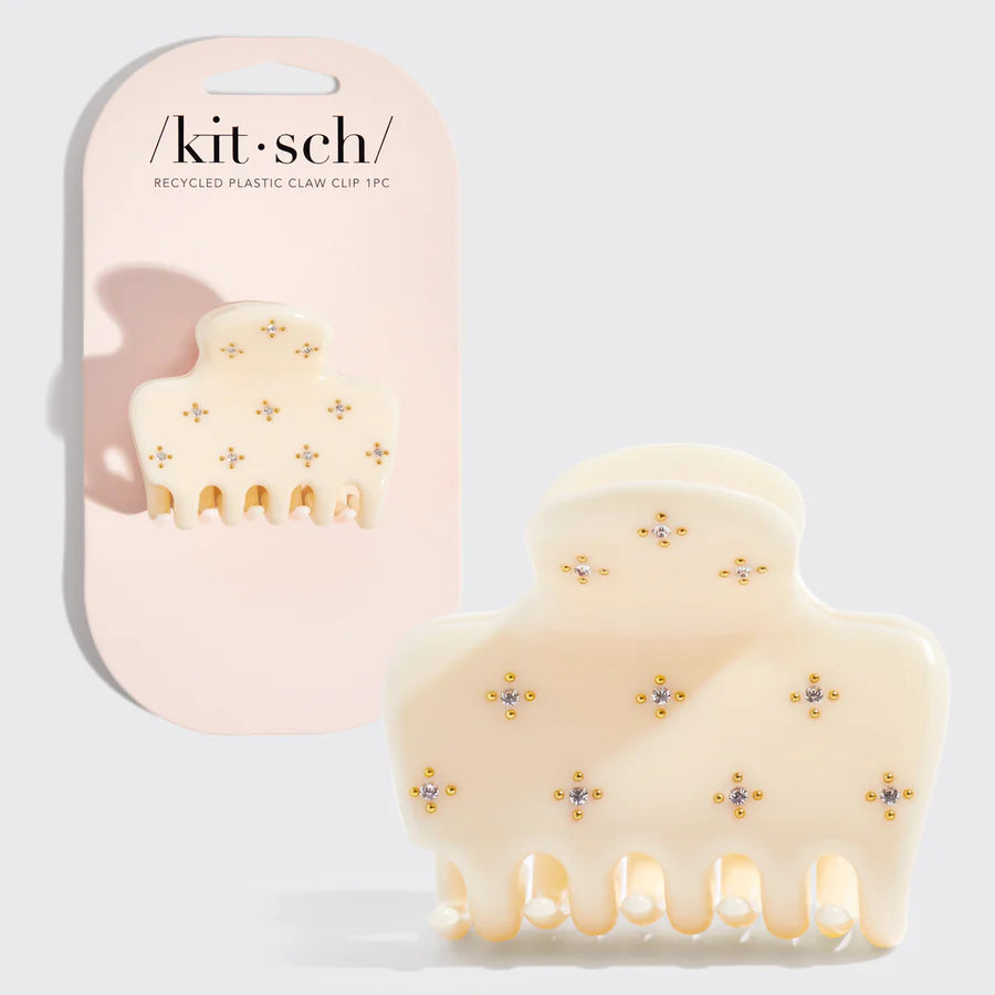 Rhinestone Cloud Claw Clip | Ivory
