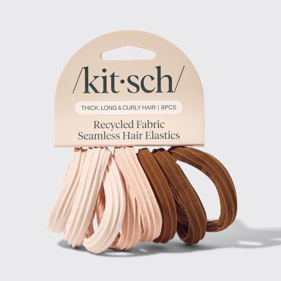 Seamless Hair Elastics 8pc Set (2 shades)