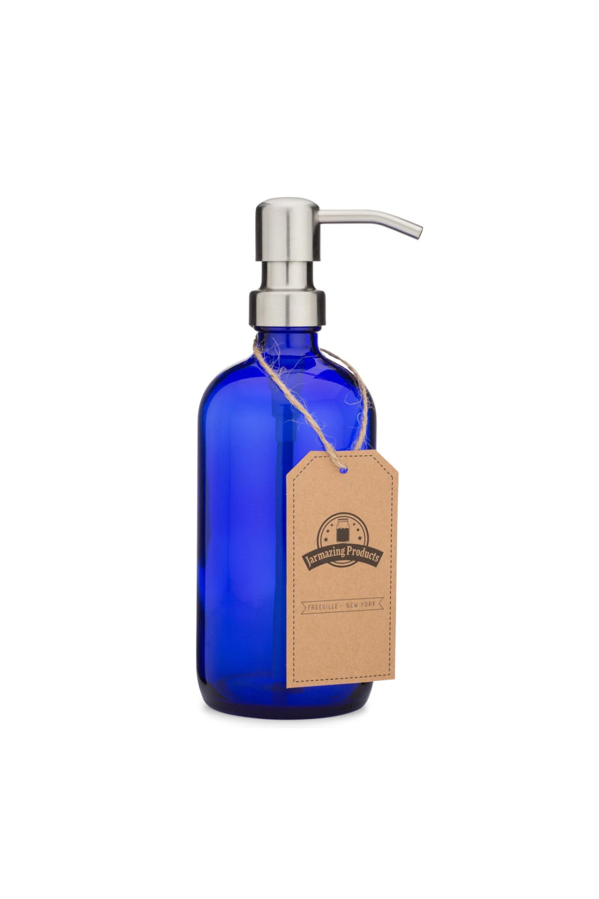 Cobalt Blue Glass Soap + Lotion Dispenser
