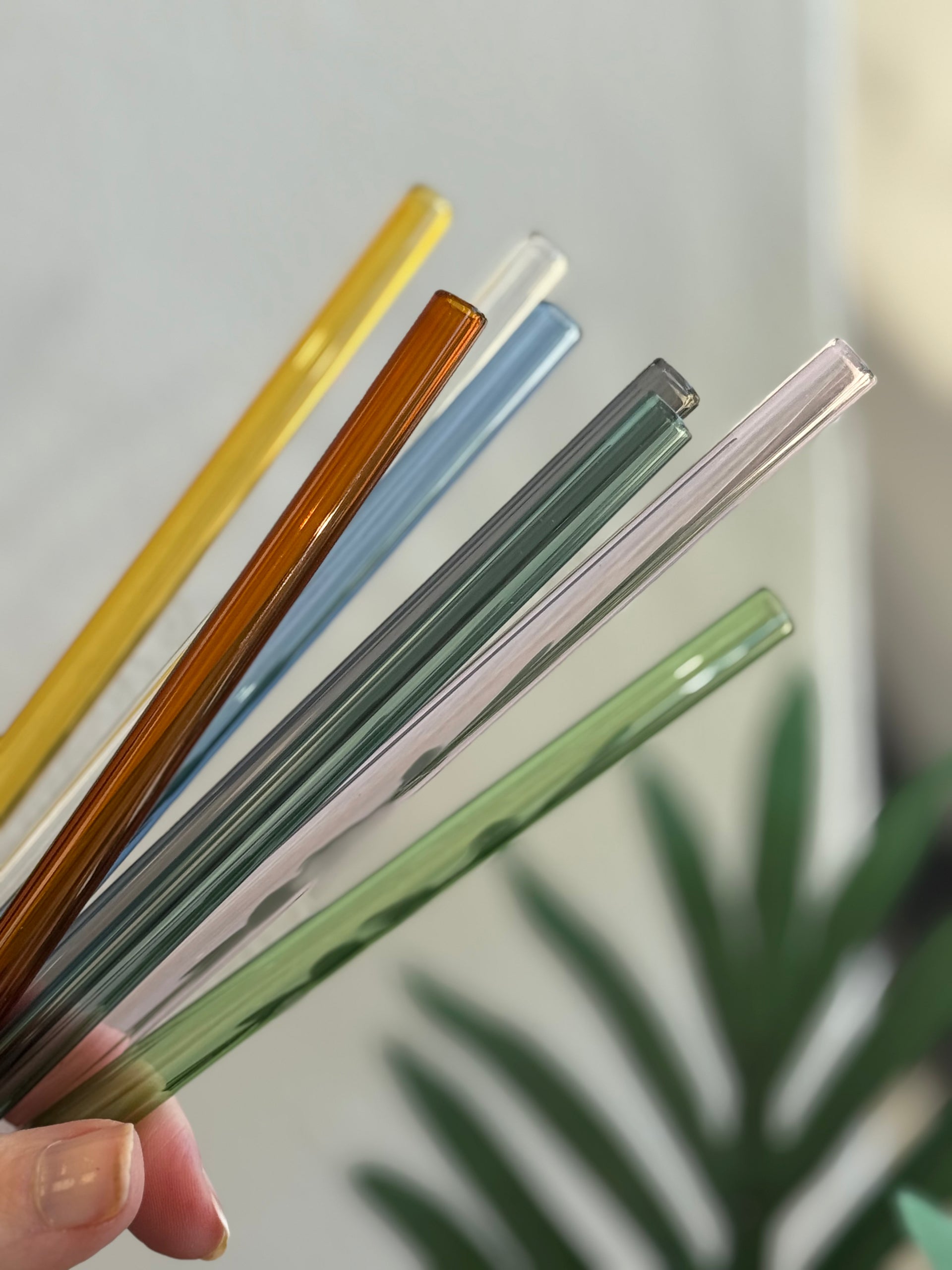 8" Straight Glass Straw