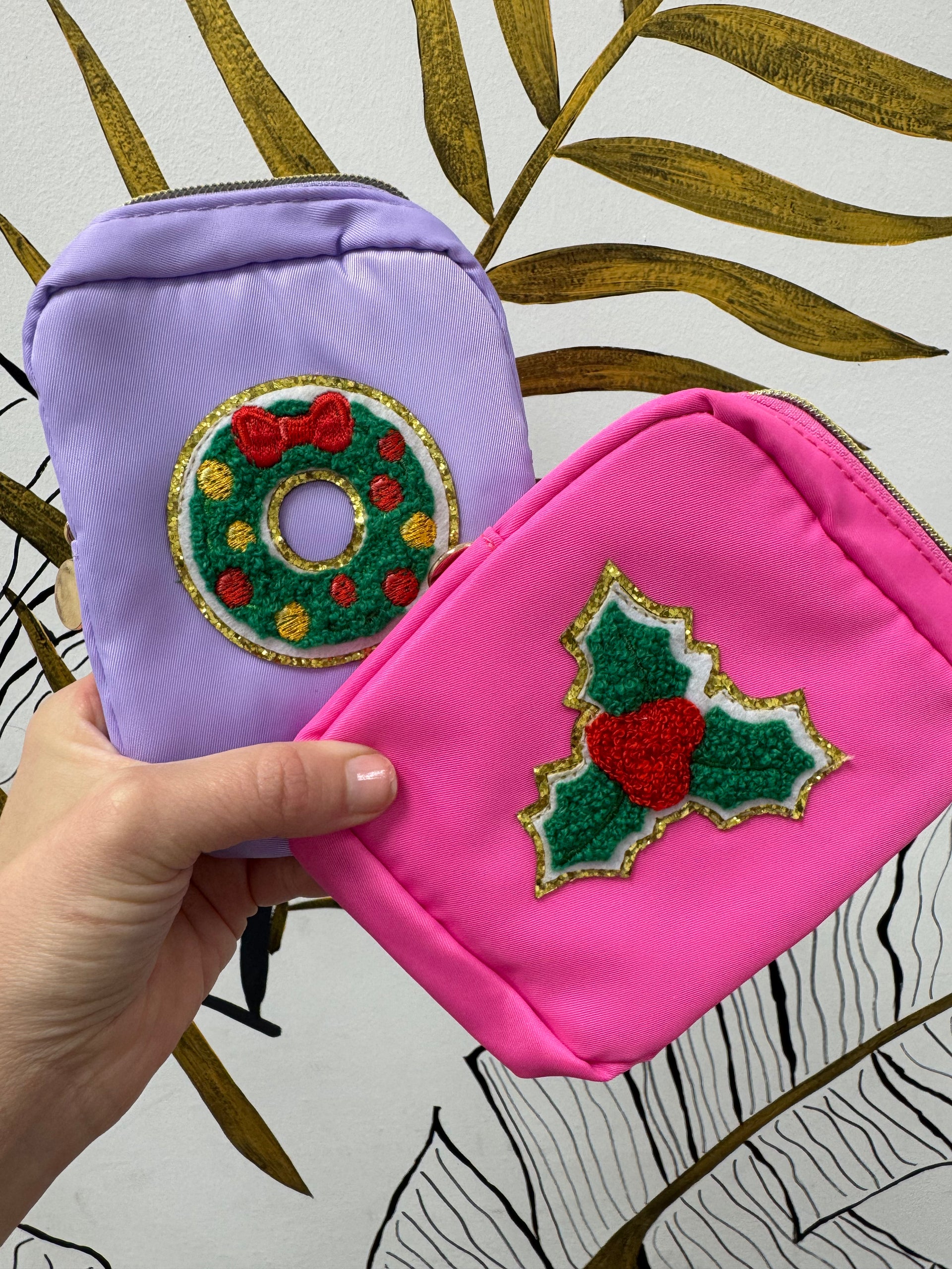 Zipper Pouch | Holiday Patch