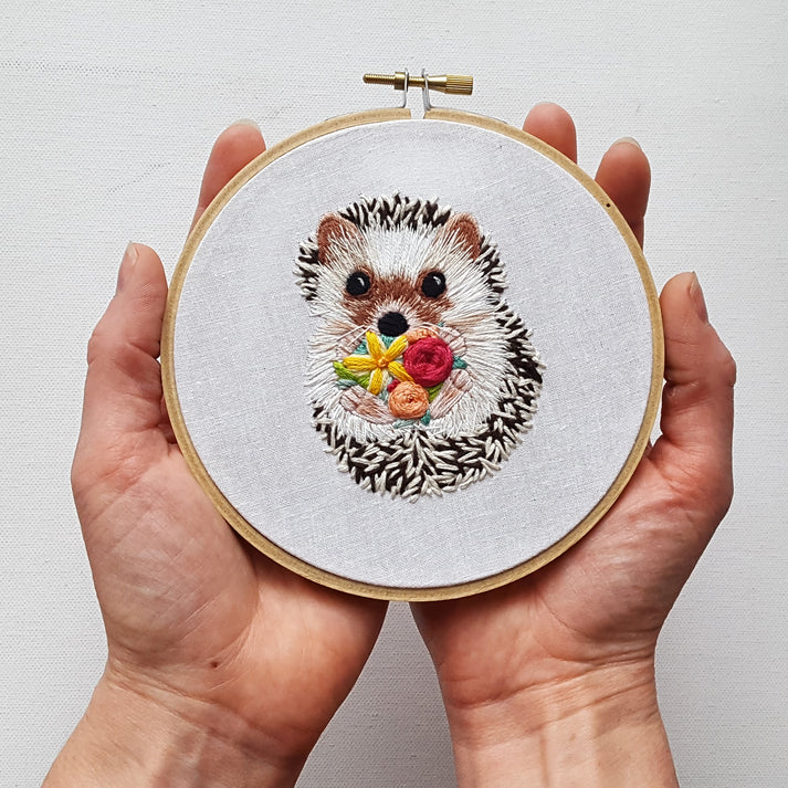 Hedgehog Embroidery Kit | Intermediate