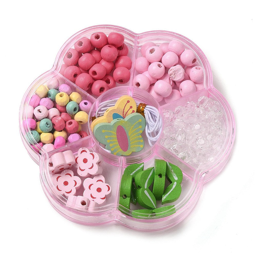 Maple Wood Bead Making Kit | Butterfly