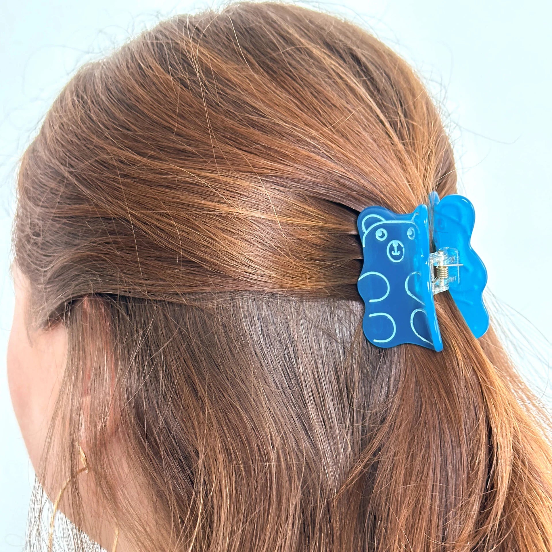 Mini Blue Gummy Bear Claw Clip