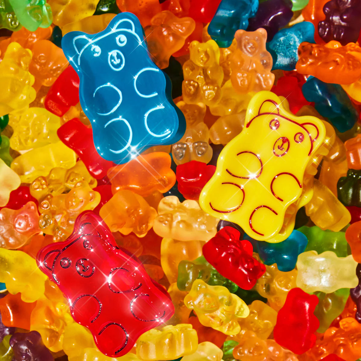 Mini Blue Gummy Bear Claw Clip