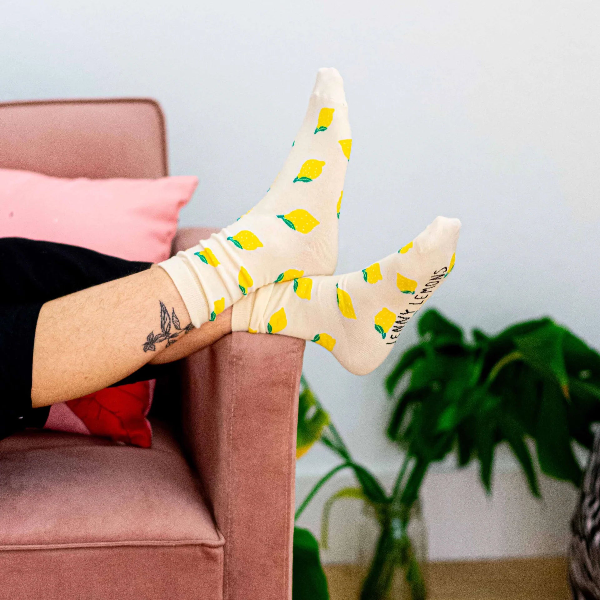 Lemon Crew Socks