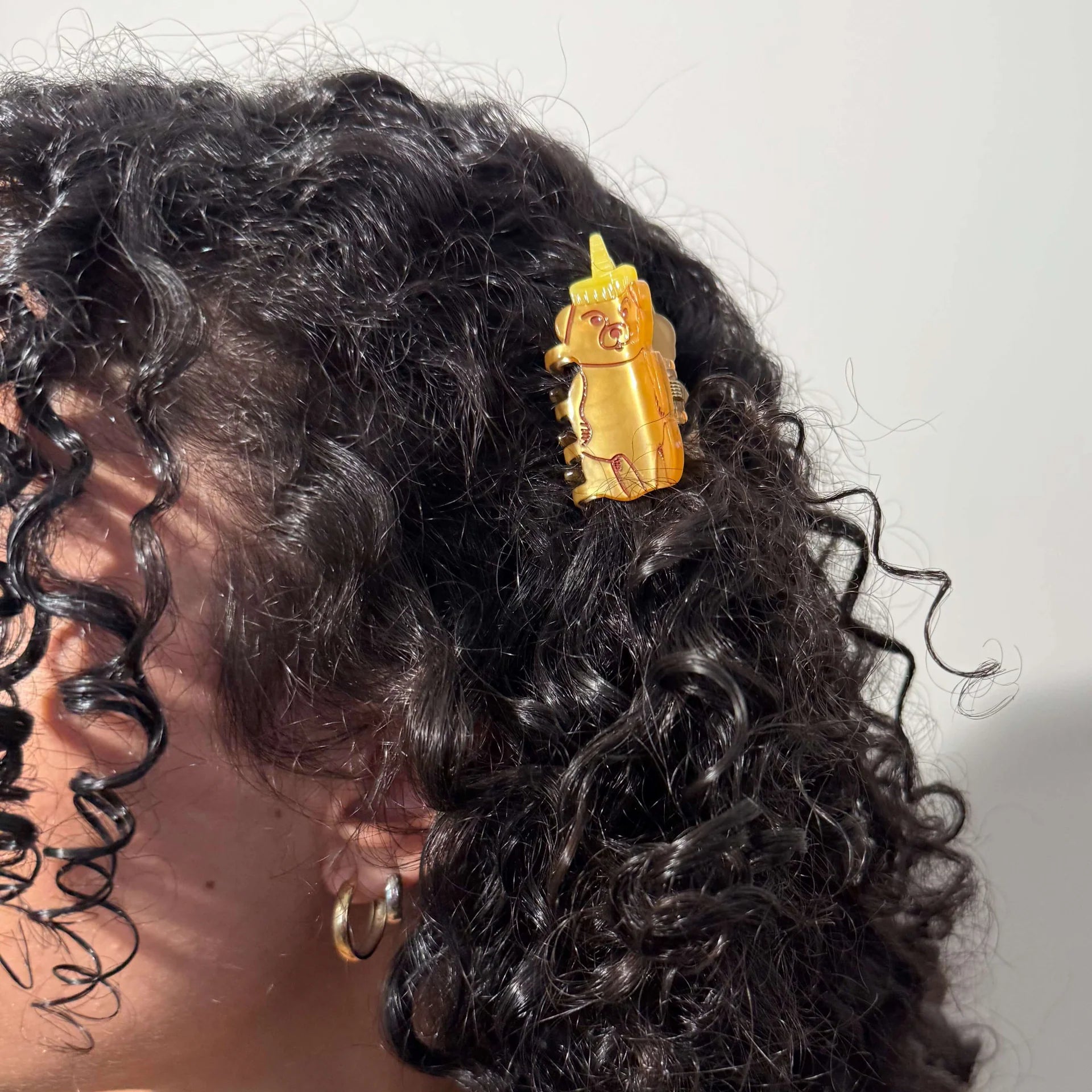 Mini Honey Bear Claw Clip