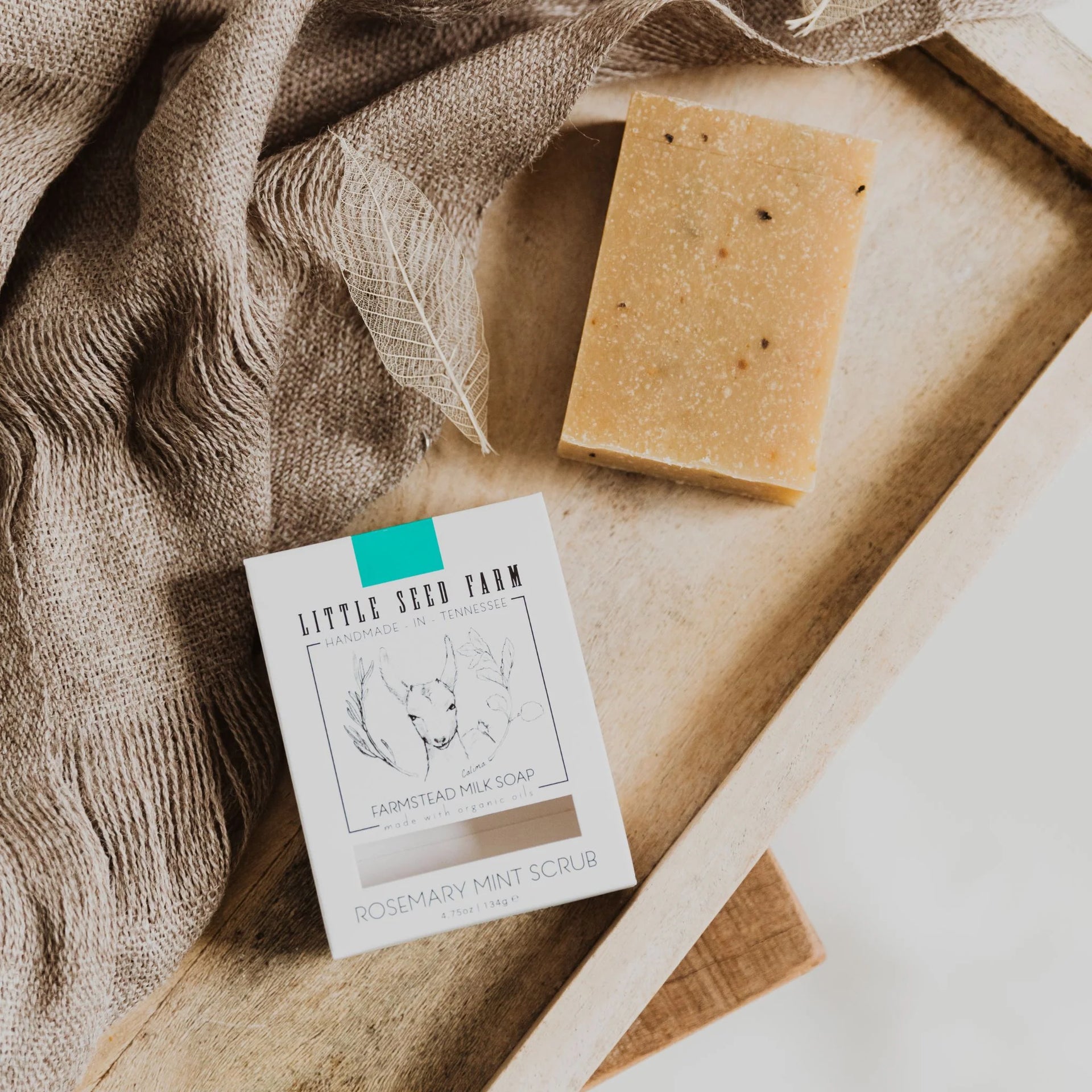 Scrubby Soap Bar | Rosemary Mint