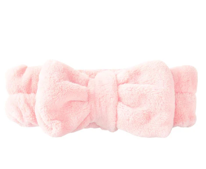 Plush Spa Headband with Bow