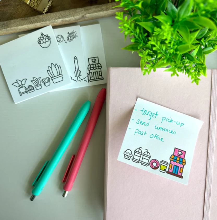 Color Your Own Post-It Notes Bundle, 3-Pack