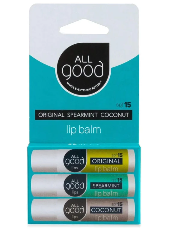 Trio of SPF 15 Lip Balms
