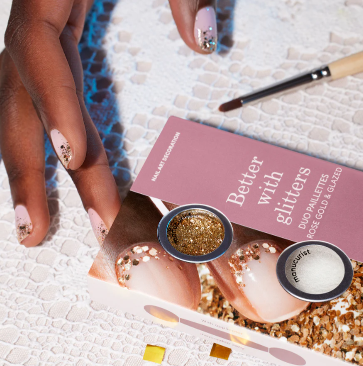 Better with Glitter Nail Art Kit  ✨🪩(2 shades)