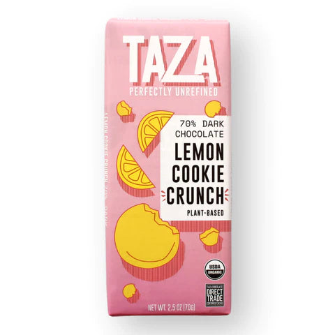 70% Dark Chocolate | Lemon Cookie Crunch Bar