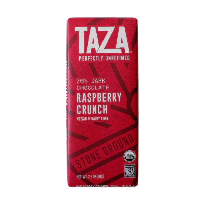 70% Dark Chocolate | Raspberry Crunch Bar
