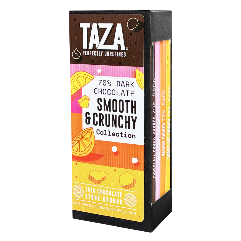 70% Dark Chocolate | Smooth & Crunchy 4-Bar Bundle