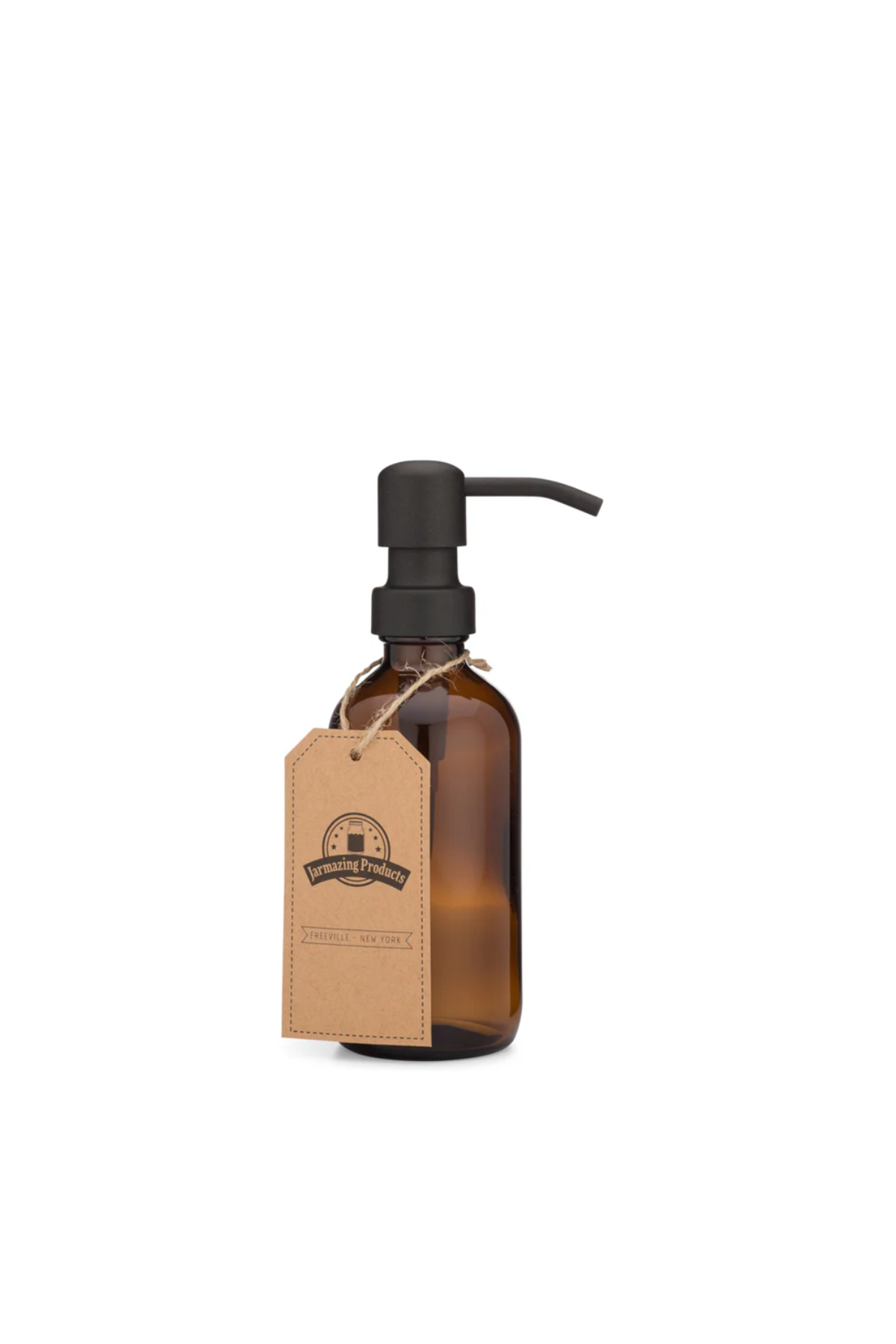 Amber Glass Soap + Lotion Dispenser
