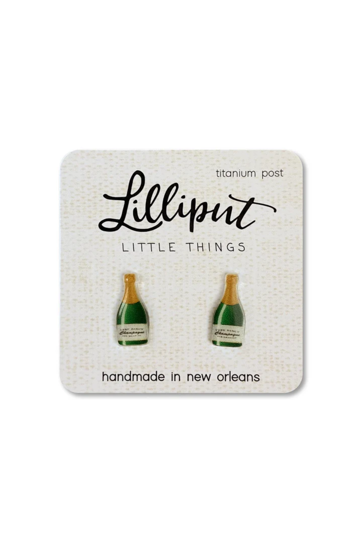 Champagne Bottle Earrings