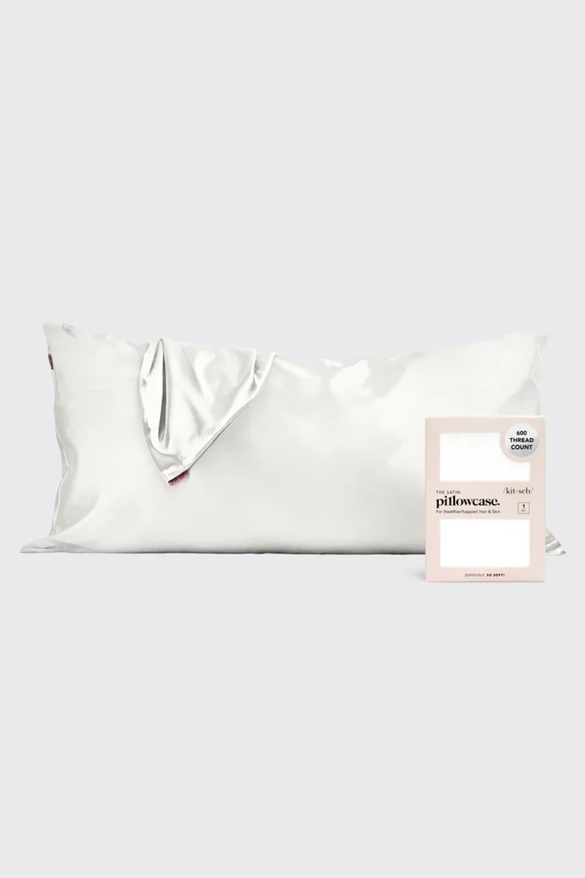 KING Single Satin Pillowcase | Ivory
