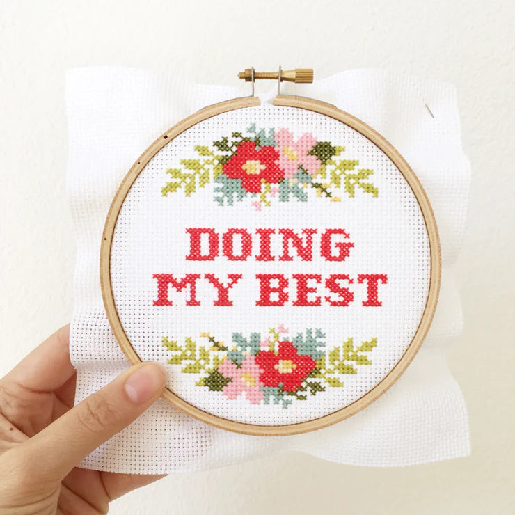 Doing My Best Cross Stitch Kit | Level 1
