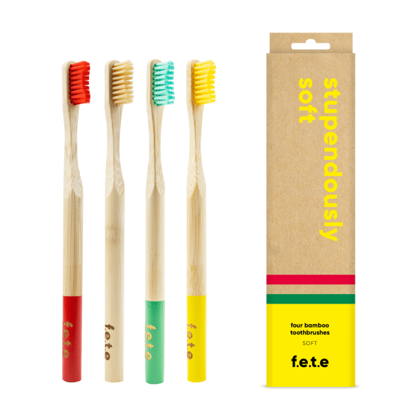 Multi Pack Bamboo Toothbrushes | Soft Bristles