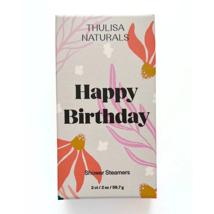 Happy Birthday | Lavender Geranium Shower Steamers (Set of 2)