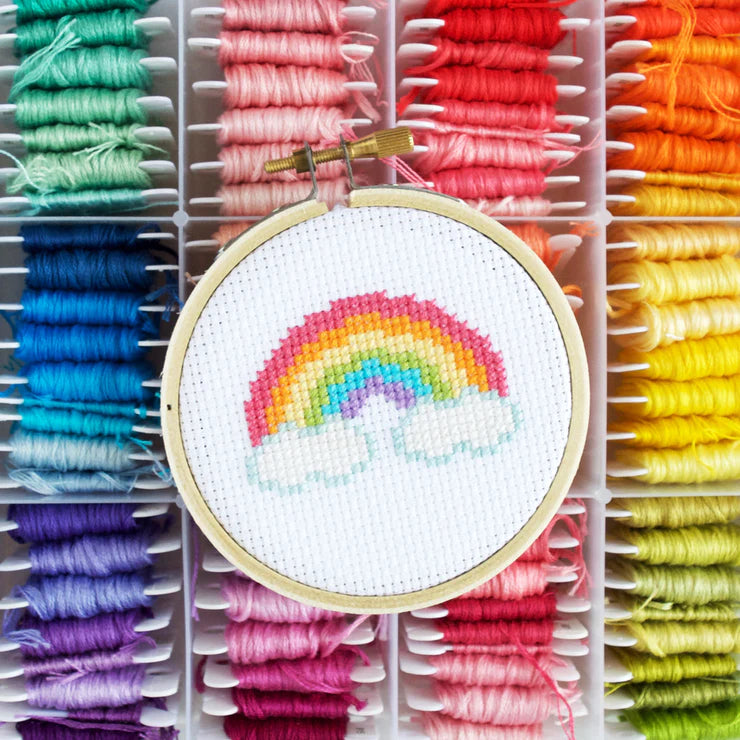 Rainbow Mini Cross Stitch Kit | Level 1
