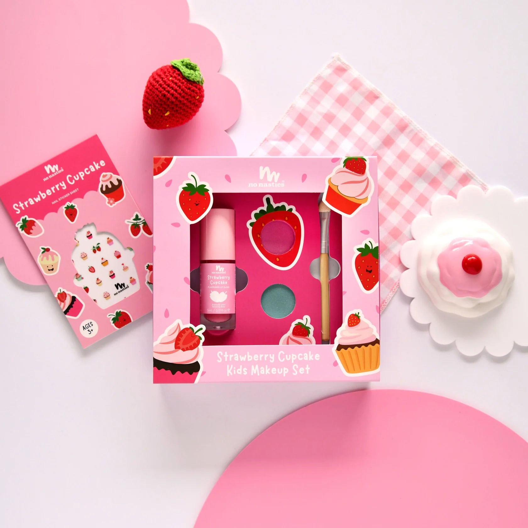 Strawberry Cupcake | Kids Natural Makeup Gift Set