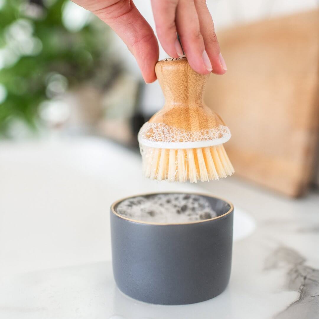 Bubble Up Set | Dish Brush & Ceramic Dish