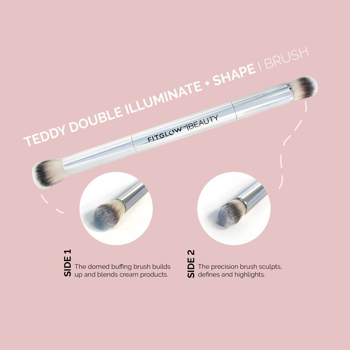 Vegan Teddy Double Illuminate + Shape Brush (4927272616007)