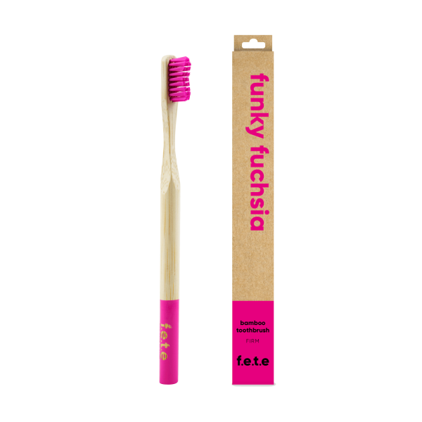 Adult's Single Bamboo Toothbrush | Firm Bristles (more colors)