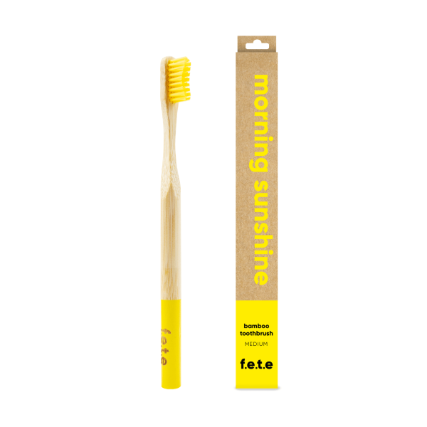 Adult's Single Bamboo Toothbrush | Medium Bristles (more colors)