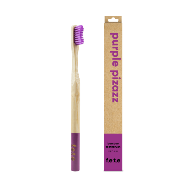 Adult's Single Bamboo Toothbrush | Medium Bristles (more colors)