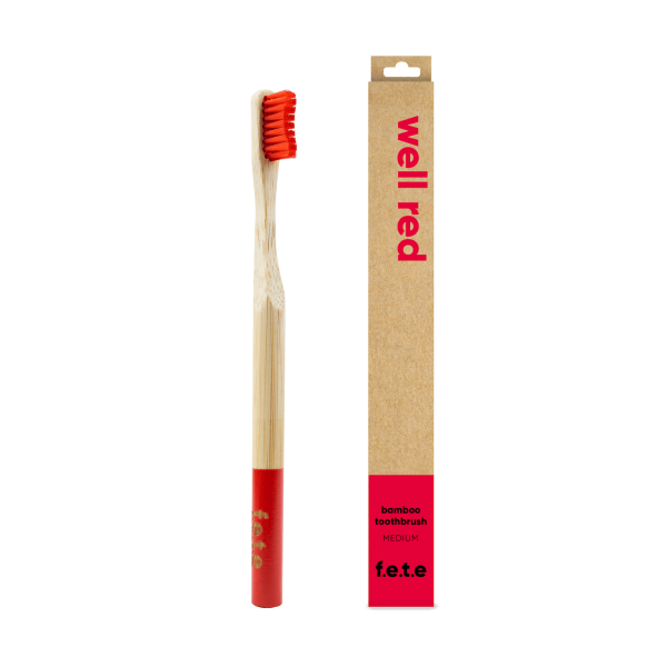 Adult's Single Bamboo Toothbrush | Medium Bristles (more colors)